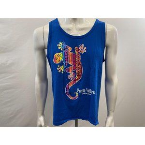 Surf Life Puerto Vallarta Mexico Men's Blue Tee
